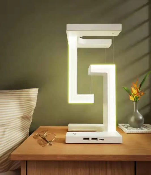 Wireless Charging Desk Lamp with Anti-Gravity Design