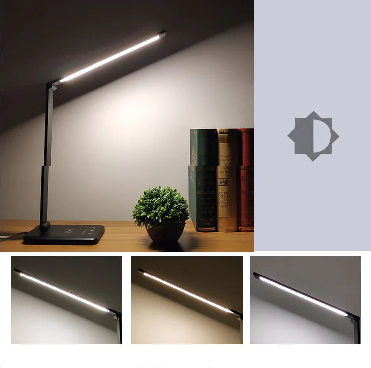 Eye-Caring Wireless Charging Touch LED Desk Lamp
