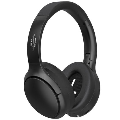 NNEDSZ Black VJE901 Wireless Bluetooth Over-Ear Headphones with Active Noise Cancelling