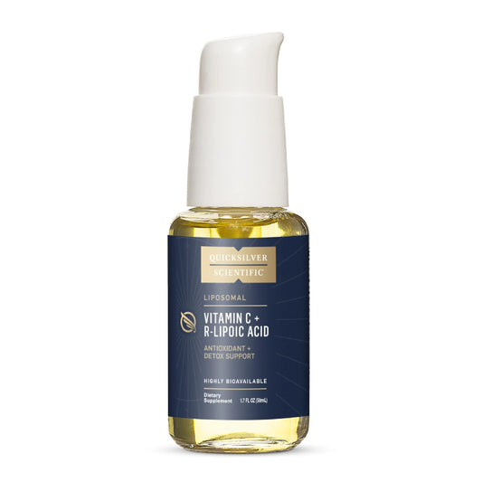 Quicksilver Scientific Vitamin C + R Lipoic Acid - Liposomal Vitamin C with RLA - Antioxidant Detox & Immune Support Supplement - Liquid Vitamin C with Superior Absorption (50 ml)